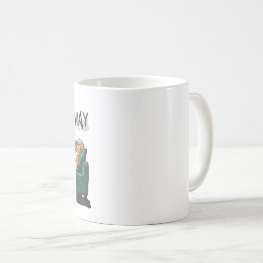 Perfecte dag om te verspillen koffiemok (Voorkant rechts)