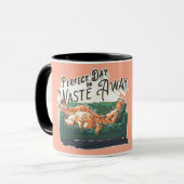 Perfecte dag om te verspillen mok (Voorkant links)