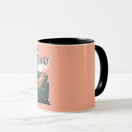 Perfecte dag om te verspillen mok (Voorkant rechts)