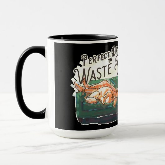 Perfecte dag om te verspillen mok (Links)