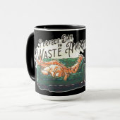 Perfecte dag om te verspillen mok (Voorkant links)