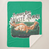 Perfecte dag om te verspillen sherpa deken (Voorkant)