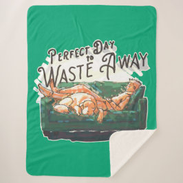 Perfecte dag om te verspillen sherpa deken