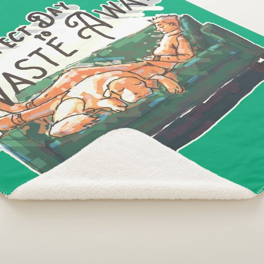 Perfecte dag om te verspillen sherpa deken (3/4)