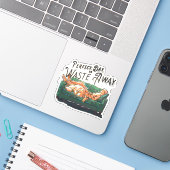 Perfecte dag om te verspillen sticker (Laptop met iPhone)