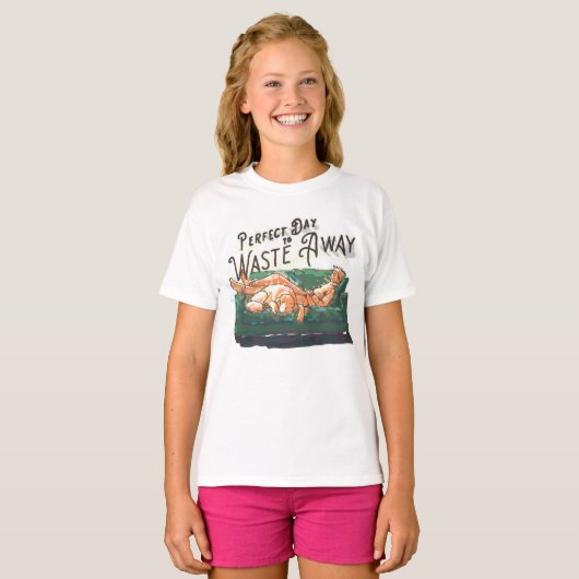 Perfecte dag om te verspillen t-shirt (Voorkant volledig)