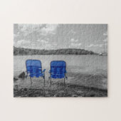 Perfecte dag op het Grayscale-meer Legpuzzel (Horizontaal)