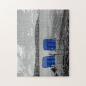 Perfecte dag op het Grayscale-meer Legpuzzel (Verticaal)