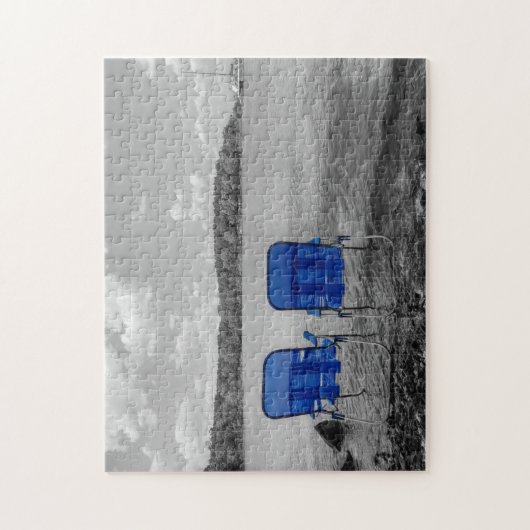 Perfecte dag op het Grayscale-meer Legpuzzel (Verticaal)