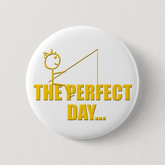 Perfecte Dag Vissen Ronde Button 5,7 Cm (Voorkant)