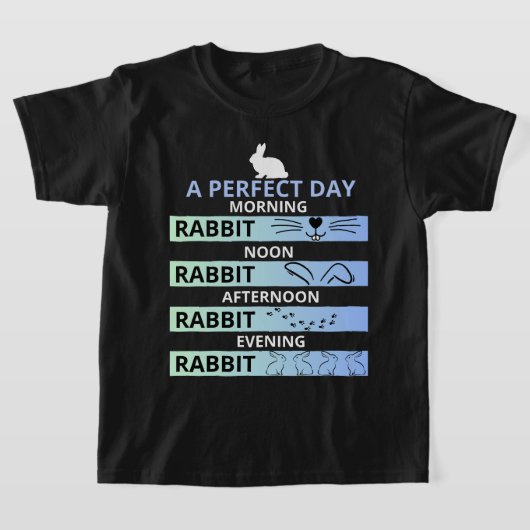 Perfecte dag voor konijnenliefhebbers - Bunny T-shirt (Laagn)