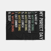 Perfecte dag waterkiende Shirten Mannen Fleece Deken (Voorkant (Horizontaal))