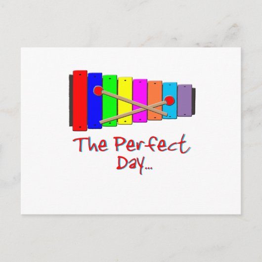 Perfecte Dag Xylofoon Briefkaart (Voorkant)