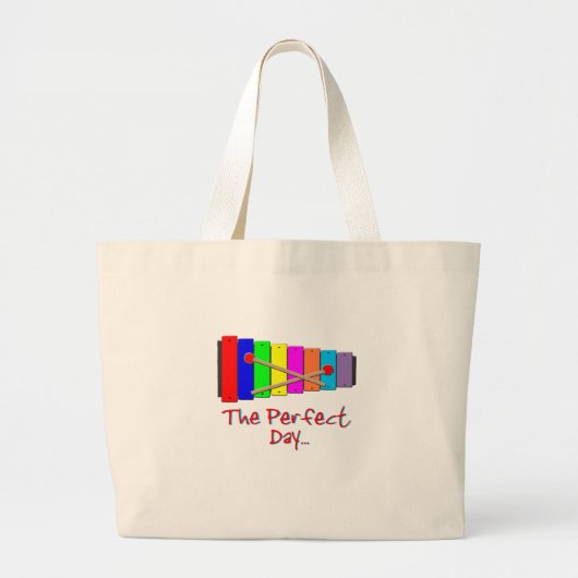 Perfecte Dag Xylofoon Grote Tote Bag (Voorkant)