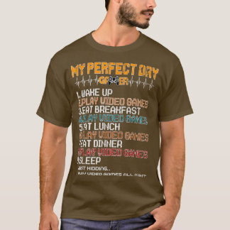 Perfecte Day Gamer voor Teen Boys Video Games Mann T-shirt