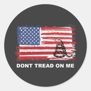 PERFECTE "DONT TREAD ON ME" 13 STREPEN STICKER