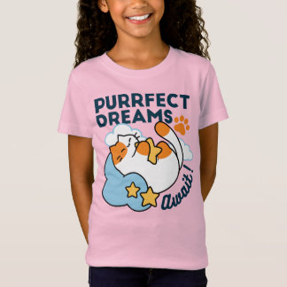 Perfecte Dromen Wachten – Knuffelende Slaapkat Dro T-shirt