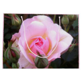Perfecte Engelse Roze Roos Groot formaat Cadeauzakje (Achterkant)