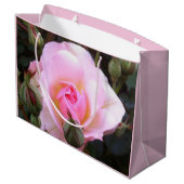 Perfecte Engelse Roze Roos Groot formaat Cadeauzakje (Achterkant Gekanteld)