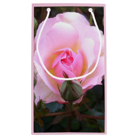 Perfecte Engelse roze Rose Klein Cadeauzakje (Achterkant)
