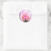 Perfecte Engelse roze Rose Ronde Sticker (Tas)