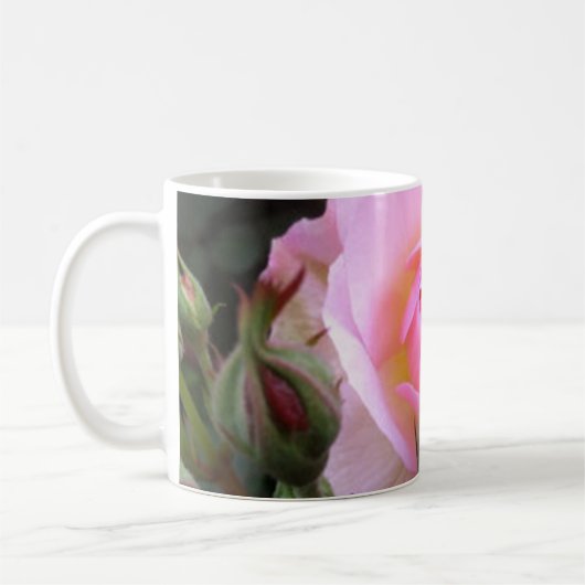 Perfecte Engelse roze roze koffie Mok (Links)