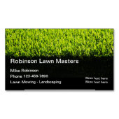 Perfecte gazon maaien Visitekaartje magneten (Voorkant)