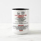 Perfecte geschenk/perzik schoenmaker in een Mok (Midden)