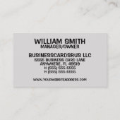 Perfecte glimlachtanden visitekaartje (Achterkant)