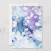 Perfecte, glinsterende wijnglas kerst uitnodiging (Achterkant)