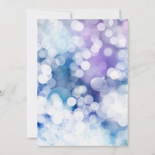 Perfecte, glinsterende wijnglas kerst uitnodiging (Achterkant)