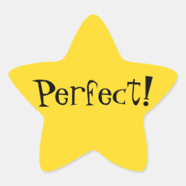 Perfecte Gold Star Sticker