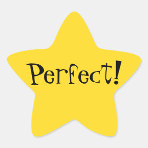 Perfecte Gold Star Sticker