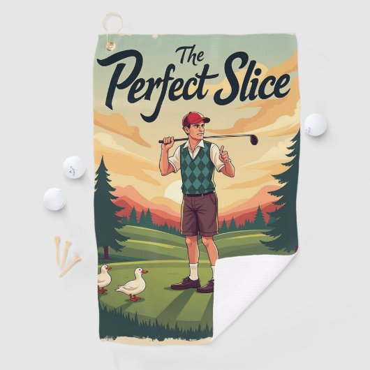 Perfecte Golf Slice Golfhanddoek (Insitu)