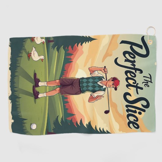 Perfecte Golf Slice Golfhanddoek (Horizontaal)