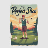 Perfecte Golf Slice Golfhanddoek (Voorkant)