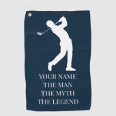 Perfecte golfcadeaus voor de speciale dag van je v golfhanddoek (Voorkant)