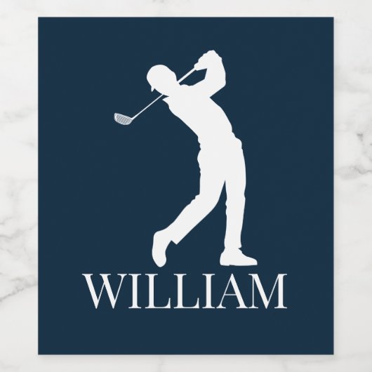 Perfecte golfcadeaus wijn etiket (Enkel label)