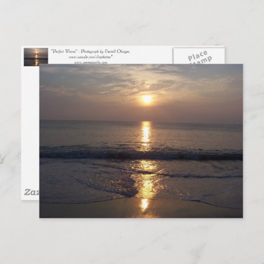 Perfecte golven briefkaart (Voorkant / Achterkant)