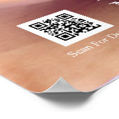 PERFECTE HAAR & MAKE-UP Meisje Haar Salon Logo QR Poster (Hoek)