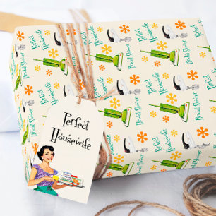 Perfecte Huisvrouw Retro Bruids Inpakpapier