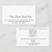 Perfecte illusie, prachtige Studio Services, zwart Visitekaartje (Voorkant / Achterkant)