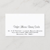 Perfecte illusie, prachtige Studio Services, zwart Visitekaartje (Voorkant)