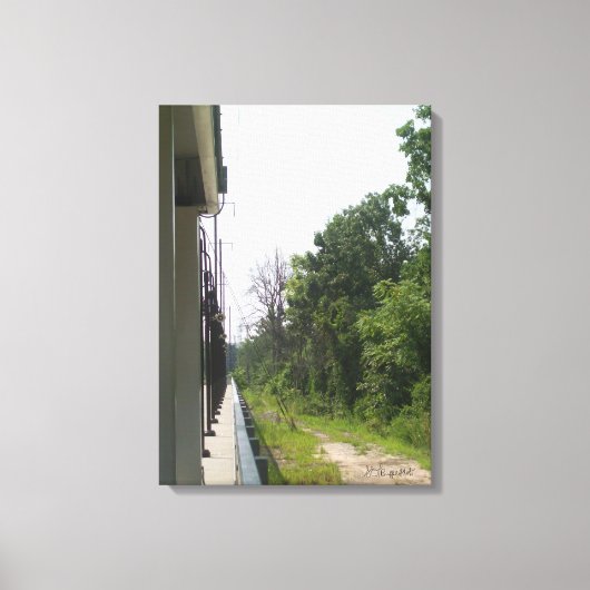 Perfecte industriële en natuurlijke symmetrie canvas afdruk (Voorkant)