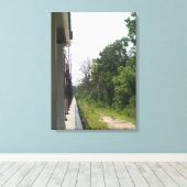 Perfecte industriële en natuurlijke symmetrie canvas afdruk (Insitu (Houten vloer))