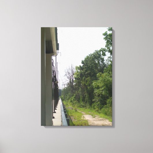 Perfecte industriële en natuurlijke symmetrie canvas afdruk (Voorkant)