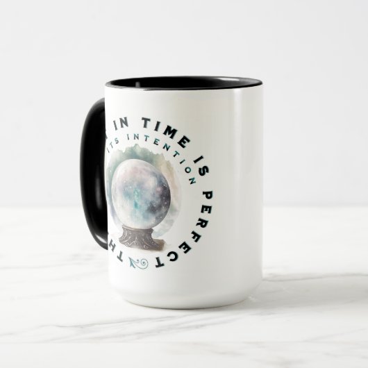 "Perfecte intentie" Koffie Mok (Voorkant links)