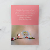 Perfecte Japanse abrikozenbloem Bedankkaart (Binnen)