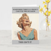 Perfecte kaart Grappige Humor Retro (Gele Bloem)