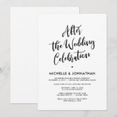 Perfecte kalligrafie bruiloft uitnodigingen (Voorkant / Achterkant)
